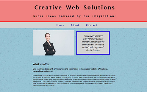 HTML5 & CSS3 Project1