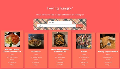 restaurant search app